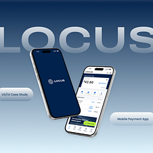 Locus | UX/UI Case Study - Mobile Payment App Ein Projekt aus dem Bereich App-Entwicklung, Digitales Design, Digitales Produktdesign, Informationsdesign, Interaktives Design, Mobile Design, UX / UI, Webdesign und Webentwicklung von selina8 - 12.03.2026
