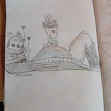 The Lazy, Lovestruck King. Drawing, Character Design, and Traditional illustration project by darlaufer - 03.18.2026