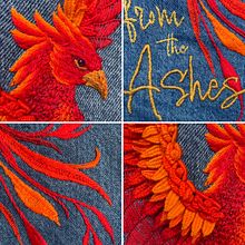 Rise from the ashes. Embroider project by Cata Losada - 03.21.2026
