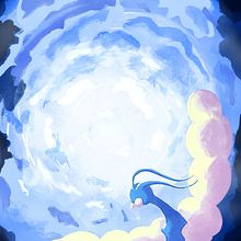 Altaria volando . % falfonsoa99 tarafından hazırlanan Karakter Tasarımı, Dijital Çizim, Dijital İllüstras, Ve on projesi - 03.23.2026