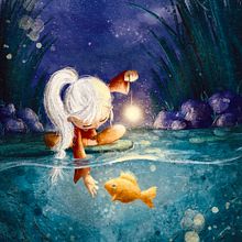 Lilypad Girl . Un progetto di Illustrazione infantile, Illustrazione digitale, Pittura digitale e Albo illustrato di Amy Sills - 23.03.2026