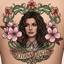Retrato de Anne Hathaway . Un progetto di Disegno digitale, Illustrazione digitale, Disegno e Design di tatuaggi di Marco Andres Coronado Porcel - 23.03.2026
