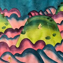 Le paradis . Fine Arts, Painting, Watercolor Painting, and Traditional illustration project by chrisrockave - 03.23.2026