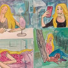 Karakterontwikkeling vanuit observatietekeningen Ein Projekt aus dem Bereich Design von Figuren, Zeichnung, Traditionelle Illustration und Sketchbook von Joyce Kremer - 24.03.2026