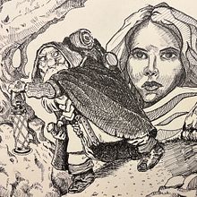 Fantastic Faces . % Leah tarafından hazırlanan Çizim, Mürekkep İllüstras, onu, Eskiz defteri, Eskiz çizimi, Geleneksel illüstras, on, Ve Kolaj projesi - 03.25.2026