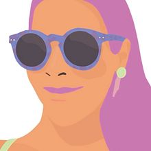 Frau mit Brille . % designstudiofaro tarafından hazırlanan Karakter Tasarımı, Dijital İllüstras, on, Dijital Bo, ama, Ve Şekil Çizimi projesi - 04.01.2026