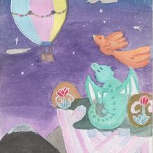 Fantasy World  . % Janani Grisel Caro Martin del Campo tarafından hazırlanan Güzel sanatlar, Geleneksel illüstras, on, Çocuk İllüstras, onu, Tablo, Sulubo, Ve a Resim projesi - 04.02.2026