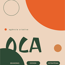 Oca - agência criativa. Design, Branding, Identity, Graphic Design, Typography, Logo Design, and Typography Design project by Maycow Marques Rosindo - 04.02.2026