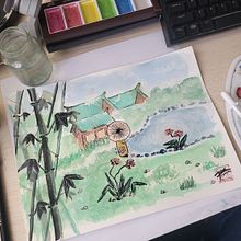 Garden break. Een project van  Tekening, Traditionele illustratie y Aquarelschilderen van Elda González - 04.04.2026