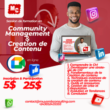 affiche de formation . % Vally MUYOMB tarafından hazırlanan Tasarım projesi - 04.04.2026