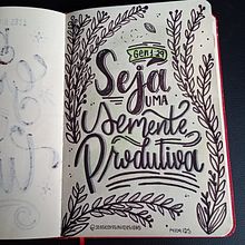 Seja uma semente produtiva Ein Projekt aus dem Bereich Kreativität, Zeichnung, H, Lettering, Lettering, Sketchbook und Skizzenentwurf von Jéssica Pereira - 05.04.2026