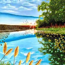 Recanto azul . % Sidney Silva Lima tarafından hazırlanan Güzel sanatlar, Yağlıbo, a Resim, Ve Tablo projesi - 04.06.2026