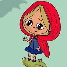 Caperucita en su primer encuentro con el lobo . % Catalina Andrea Alvarez Tibocha tarafından hazırlanan Karakter Tasarımı, Dijital İllüstras, on, Çizim, Geleneksel illüstras, on, Eskiz defteri, Ve Eskiz çizimi projesi - 04.07.2026