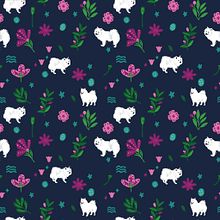 Cute Dogs Surface Pattern Design. Un projet de Design , Illustration traditionnelle, Création de motifs , et Estampe de Viktorija - 07.04.2026