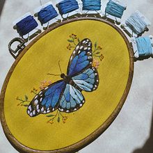 Borboleta em Bordado Realista. Artesanato, e Bordado projeto de Gabriela Ub - 08.04.2026