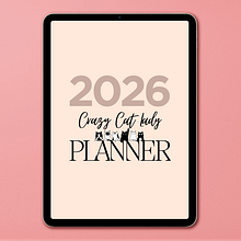 Crazy Cat Lady - Monthly Planner . % gwendlsantos tarafından hazırlanan Dijital Ürün Tasarımı, Kırtasi, Ve e Tasarımı projesi - 04.09.2026