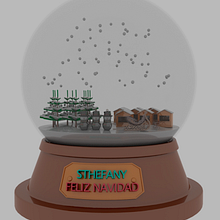 Esfera de nieve Ein Projekt aus dem Bereich 3D, 3-D-Design und 3-D-Modellierung von Antonio Aguilar - 10.04.2026