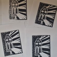 TEG: Imatge amb la tècnica del LINOGRAVAT i tiratge de 4 còpies. Ink Illustration, and Fine Arts project by anna herrerías soto - 04.12.2026