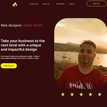 Designing a Personal Portfolio Website in Figma – From Concept to Final UI. UX / UI, Graphic Design, Portfolio Development, and Brand Strategy project by Bivol Adelin - 04.16.2026