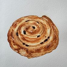 Cinnamon roll with watercolor. Un progetto di Belle arti, Illustrazione tradizionale, Pittura e Pittura ad acquerello di balbolka - 16.04.2026