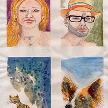 Vier Aquarellstudien – Zwischen Kontrolle und Zufall . % Christian Gutknecht-Stöhr tarafından hazırlanan Güzel sanatlar, Portre Çizimi, Geleneksel illüstras, on, Tablo, Sulubo, Ve a Resim projesi - 04.17.2026
