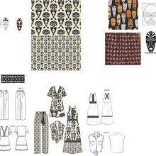 African Mask. Projekt z dziedziny Wzornictwo tekst, liów i Projektowanie mod użytkownika Vicky Diafa - 21.04.2026
