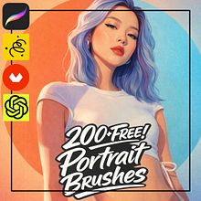 [ART Post #123] Portrait Drawing With AI, FREE Prompt #21 + FREE! Domestika Coupon - 10% Descuento Domestika - Plus Get a Free 200+ Brush Pack and a 10% Domestika Course Coupon #portraits #brushset #domestika #procreatebrushes #freebrushes #COUPON Ein Projekt aus dem Bereich Malerei, Bleistiftzeichnung, Zeichnung, Aquarellmalerei, Porträtzeichnung, Malerei mit Acryl, Ölmalerei, Digitale Zeichnung, Digitale Malerei, Anatomische Zeichnung, Gouachemalerei, Künstliche Intelligenz, Kunsttherapie, KI-Design, KI-Inhaltserstellung, ChatGPT, KI-Programmierung, LLMs, Intelligente Assistenten, Text, Storytelling mit KI, KI-Animation, Foto- und Videobearbeitung mit KI, 3D-, Motion-Design mit KI und KI-gestützte AR und VR von Lily Lovell - 25.04.2026