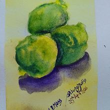 LEMONS . Pictură în acuarelă și Desen de JULIUS Birungi - 04.25.2026