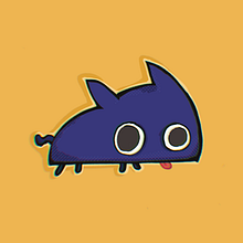 Cute Black Cat. Un proyecto de Diseño de personajes, Dibujo digital, Ilustración digital, Ilustración tradicional y Manga de Kai Benz - 30.04.2026