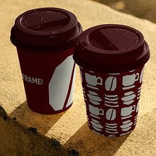 FRAME café. Een project van Grafisch ontwerp, Logo-ontwerp, Animatie, Br, ing en identiteit y Merkstrategie van Miguel Alejandro Bonilla Martínez - 04.05.2026