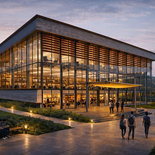 Library Building Design. Een project van  Schetsen y  Architecturale illustratie van Selçuk (Seljuk) Özmumcu - 13.05.2026