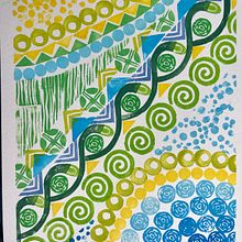 My final project for block printing Ein Projekt aus dem Bereich Traditionelle Illustration, Musterdesign, Prägung, Sketchbook und Gravieren von Julia Poddubnaia - 13.05.2026