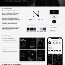 NOCTRA — Identidad visual y estrategia de contenido para redes sociales. Een project van Social media, Digitale marketing,  Contentmarketing, Facebook-marketing y Marketing voor Instagram van Alan D. Sanchez De Los Santos - 18.05.2026