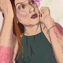 Mirada de loto Ein Projekt aus dem Bereich Traditionelle Illustration, Vektorillustration, Digitale Illustration und Porträtzeichnung von paolacortesp01 - 18.05.2026