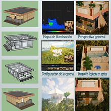 Vivienda Unifamiliar. 3D Design, Architecture, Architectural Illustration, Digital Architecture, and 3D Character Design project by Rosario González Escudero - 05.28.2026