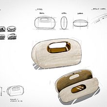 MAREA · Diseño conceptual de bolso. Un proyecto de Bocetado, Diseño, Sketchbook, Dibujo y Diseño de producto de Lucía López - 07.06.2026