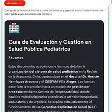 Salud publica con notebook lm. Un projet de Intelligence Artificielle, LLMs et Assistants Intelligents , et Gestion et productivité de garyobando - 15.06.2026