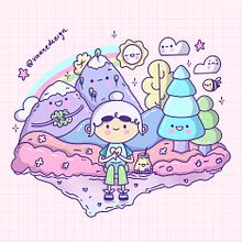 Mundo kawaii. Character Design, Digital Illustration, and Manga project by Vanessa Guarin - 06.20.2026