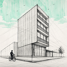 Dibujando diario. Architectural Illustration, Architecture, Drawing, and Sketching project by Itzel Nadine Soriano Rodriguez - 07.01.2026
