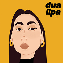 Dua Lipa Ein Projekt aus dem Bereich Design von Figuren, Zeichnung, Porträtzeichnung und Digitale Zeichnung von brigy - 03.07.2026