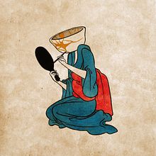 Kintsugi Lady. Een project van Traditionele illustratie, Ontwerp van personages y  Tekening van Landa Villarino - 04.07.2026