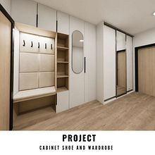 Cabinet shoe and wardrobe  Ein Projekt aus dem Bereich Innendesign, 3-D-Modellierung und 3-D-Design von Kristýna Hrášková - 08.07.2026