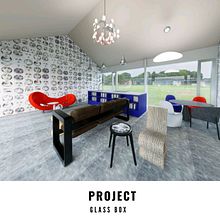 Glass box  Ein Projekt aus dem Bereich 3D, Innendesign, 3-D-Modellierung und 3-D-Design von Kristýna Hrášková - 08.07.2026