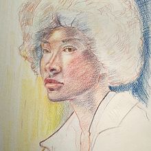 Portrait drawing with coloured pencils. Un projet de Dessin, Dessin de portrait, Carnet de croquis , et Dessin aux crayons de couleur de Victoria Hindle - 12.07.2026