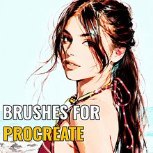 Brushes for Procreate - FREE EDITION - EXCLUSIVE IN DOMESTIKA . Traditional illustration, Graphic Design, Painting, Drawing, Digital Illustration, Watercolor Painting, Portrait Drawing, Artistic Drawing, Acrylic Painting, Oil Painting, Digital Drawing, Digital Painting, Figure Drawing, and Gouache Painting project by Lily Lovell - 07.13.2026