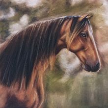 Retrato de un Caballo . Ilustrasi tradisional, Seni Rupa, Menggambar, Menggambar Potret, Dan Gambar Realistis proyek oleh Oscar Acevedo - 07.23.2026