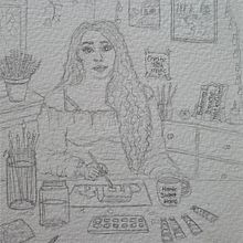 My Self Portrait Ein Projekt aus dem Bereich Traditionelle Illustration von Gillian Cheyne - 26.07.2026
