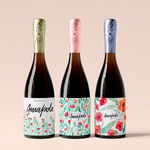 Amapola — Wine Brand Identity. Design, Ilustração tradicional, Design gráfico, e Desenho projeto de Emmanuel Fernández Melón - 03.08.2026