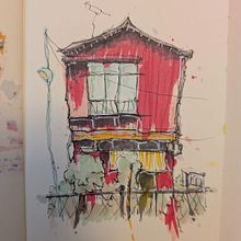 Expressive architectural sketching #1. Sketching, Drawing, Architectural Illustration, Sketchbook & Ink Illustration project by erakesami - 08.11.2026
