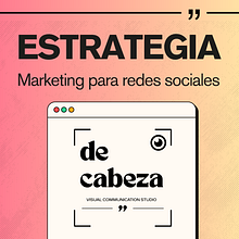 De Cabeza: Proyecto final de Marketing para redes. Un projet de Design , Photographie, Beaux Arts , et Design graphique de Bianca - 12.08.2026